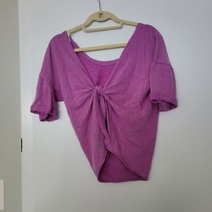 Victoria's Secret Open Back Tie Shirt